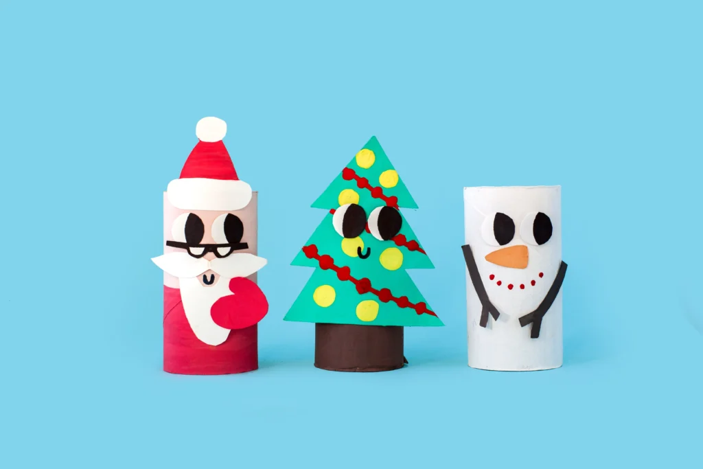 20 Cheap Christmas Decoration Ideas NZ: toilet paper rolls | Swoosh Finance